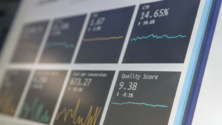 Analytics reporting screen illustrating SEO versus Google Ads performance for Dubai businesses